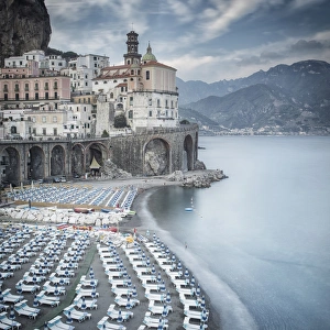 Sorrento Prints: Italy, Campania, Amalfi Coast, Salerno district. Peninsula of Sorrento. Atrani