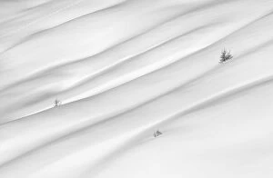 White Collection: Italy, Cortina d Ampezzo, shapes of snow in Giau Pass