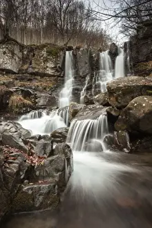 Appennines Prints: Italy, Emilia Romagna, First jump of Dardagna waterfall