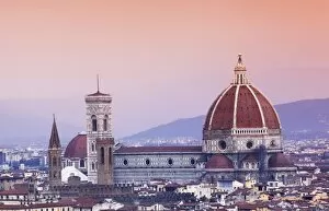 Images Dated 6th April 2008: Italy, Florence, Western Europe; The Duomo of which the cupola is designed by famed Italian