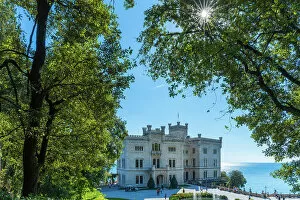 Images Dated 13th December 2022: Italy, Friuli Venezia Giulia. The castle of Miramare in the Gulf of Trieste