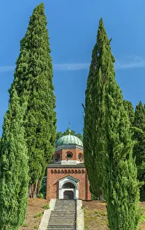 Mausoleum Prints: Italy, Friuli Venezia Giulia. The mausoleum of Teodore de la tour near in the Collio area
