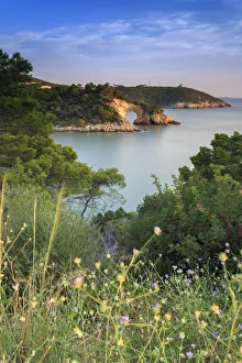 Images Dated 16th March 2016: Italy, Italia; Apulia, Puglia. Foggia district. Gargano. Vieste, Cala San Felice Bay