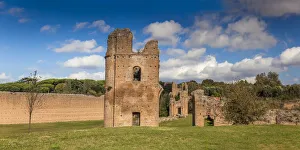 Images Dated 13th January 2015: Italy, Lazio, Rome, Ancient Appian Way, Villa de Massenzio