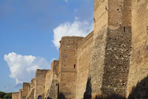 Italy, Lazio, Rome, Ancient Appian Way, Walls ajoining the San Sebastian Gate - Porta
