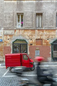 Moped Prints: Italy, Lazio, Rome, Ponte, Via di Panico