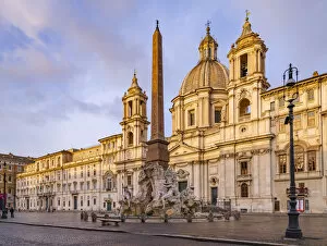 Rome Gallery: Italy, Lazio, Rome, Ponte, Piazza Navona, Fontana dei Quattro Fiumi, Fountain of the