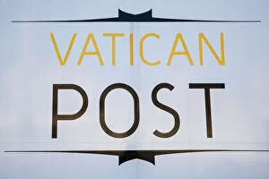 Italy, Lazio, Rome, St. Peters Square, Vatican Post Office outside St