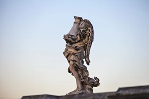 Images Dated 13th January 2015: Italy, Lazio, Rome, Statues on St. Angelo bridge