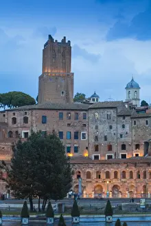 Italy, Lazio, Rome, View of Mercati di Traiano -Trajans market