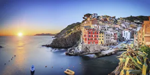 Mediterranean Prints: Italy, Liguria, Cinque Terre, Riomaggiore