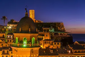 Riomaggiore Prints: italy, Liguria, Cinque Terre. The village of Vernazza in the evening