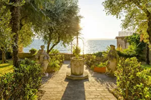 Images Dated 25th May 2017: Italy. Lombardy. Brescia district. Lake Garda. Sirmione. Private Garden