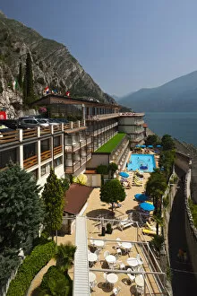 Images Dated 29th September 2009: Italy, Lombardy, Lake District, Lake Garda, Limone sul Garda, Splendid Palace Hotel