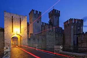 Night View Gallery: Italy, Lombardy, Lake Garda, Simione, Simione Castle