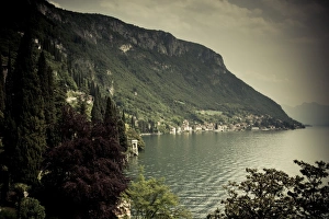 Italy, Lombardy, Lakes Region, Lake Como, Varenna, Villa Monastero, gardens and lakefront