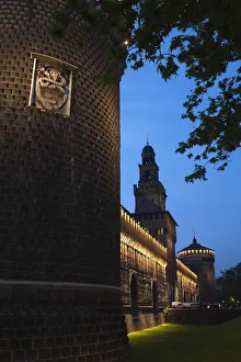 Italy, Lombardy, Milan, Castello Sforzesco castle