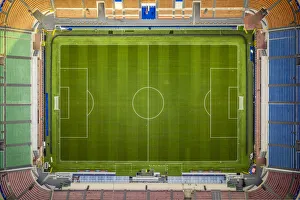 Pitch Prints: Italy, Lombardy, Milan, Meazza or San Siro Stadium