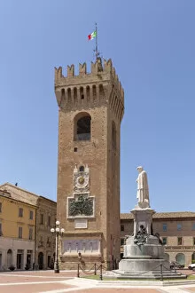 Images Dated 7th February 2019: Italy, Marche. Macerata district. Recanati. Torre del Borgo