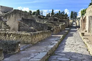 Images Dated 27th November 2012: Italy, Naples, Herculaneum, Roman Ruins (UNESCO site)