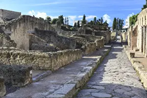Roman Ruins Prints: Italy, Naples, Herculaneum, Roman Ruins (UNESCO site)