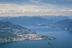 Lake Maggiore Collection: Italy, Piedmont, Lake Maggiore, Mottarone, view of Verbania and Isola Madre from Mount