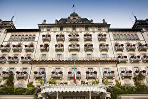 Images Dated 23rd October 2009: Italy, Piedmont, Lake Maggiore, Stresa, Grand Hotel des Iles Borromees, historic hotel