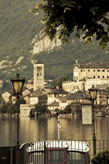 Italy, Piedmont, Lake Orta, Orta San Giulio, Isola San Giulio island