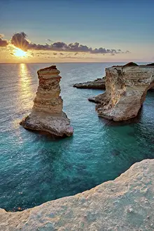 Coastal Landscape Prints: Italy, Puglia, Lecce district, Salentine Peninsula