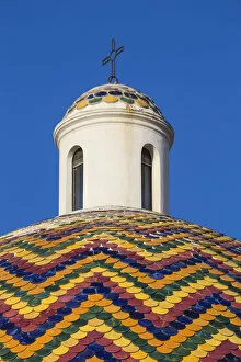 Images Dated 8th October 2019: Italy, Sardinia, Olbia, Dome of the Church of Saint Paul the Apostle