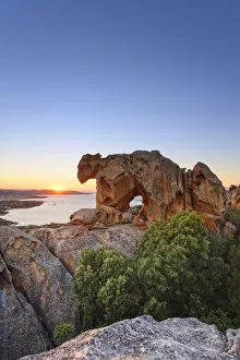 Italy, Sardinia, Olbia-Tempio district, Palau, The Roccia dell Orso (Bear Rock)