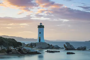 Italy, Sardinia, Sassari Province, Palau, Porto Faro Lighthouse