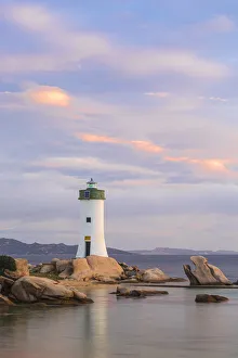 Italy, Sardinia, Sassari Province, Palau, Porto Faro Lighthouse