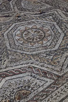 Nora Prints: Italy, Sardinia, Southwest Sardinia, Nora, Roman Ruins, mosaic floor