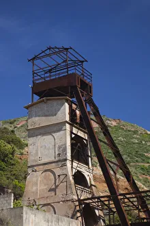 Mining Prints: Italy, Sardinia, Southwest Sardinia, Monteponi, Monteponi mining complex, dating back
