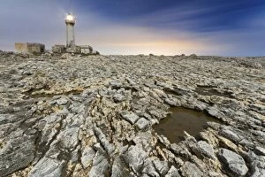 Italy, Sicily, The lighthouse on the cliffs of Capo Murro di Porco, Plemmirio Natural