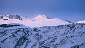 Parco Delletna Prints: Italy, Sicily, Mt. Etna, south-east crater at sunset, this crater is currently