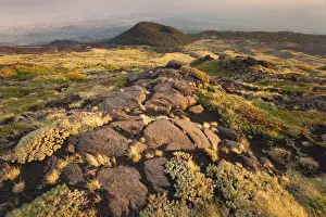 Etna Prints: Italy, Sicily, Mt. Etna, View of Vetore floor from a height of 2000m