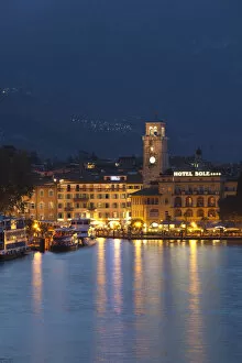 Images Dated 29th September 2009: Italy, Trentino-Alto Adige, Lake District, Lake Garda, Riva del Garda, town view with
