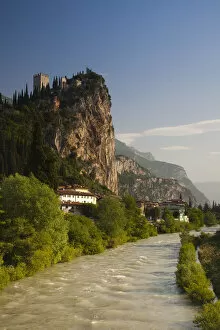 Images Dated 29th September 2009: Italy, Trentino-Alto Adige, Lake District, Lake Garda, Arco, mountaintop Castello
