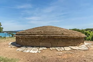 Italy, Tuscany, an etruscan tomb near to Populonia