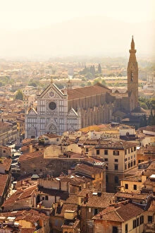 Warm Light Gallery: Italy, Tuscany, Firenze district. Florence, Firenze. Basilica di Santa Croce