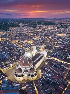 Firenze Prints: Italy, Tuscany, Florence, Santa Maria del Fiore Cathedral (Duomo)