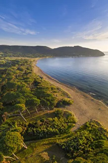 Italy, Tuscany, Livorno Province, Piombino, Baratti Beach