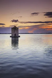 Orbetello Prints: Italy, Tuscany, Orbetello, old windmill