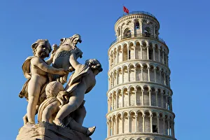 Images Dated 6th September 2022: Italy, Tuscany, Pisa town, Leaning Tower of Pisa