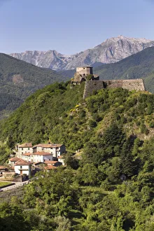 Lucca Prints: Italy, Tuscany, Serchio Valley, The Verrucoles Fortress