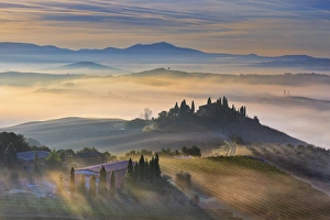 Italy, Tuscany, Siena district, Orcia Valley, Podere Belvedere near San Quirico d Orcia