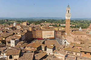 Italy, Tuscany, Siena district. Siena, Piazza del Campo