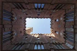Italy, Tuscany, Siena district, Siena, view from the public building